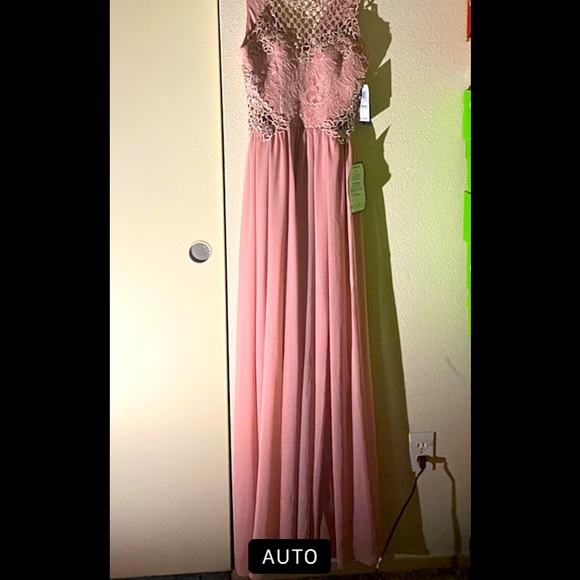 macys misty pink long never worn dress - Picture 1 of 5